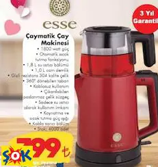 ESSE ÇAYMATİK ÇAY MAKİNESİ